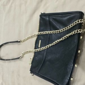 Black, leather Rebecca Minkoff Crossbody Bag in great condition.